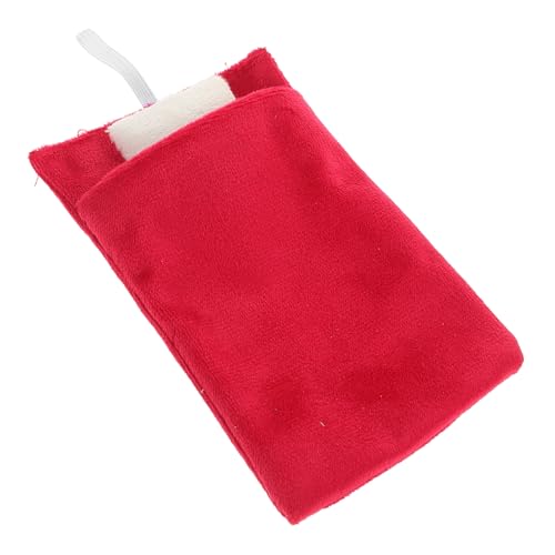 HOMOBABE Dolls Sleeping Sack Rot mit Kissen Puppenschlafsack aus Weichem Puppenhaus Zubehör für Miniatur Dekoration Weihnachts Elf Schlafsack von HOMOBABE