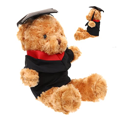 HOMOBABE Dr Bär Puppe Kindergeschenke Für Kleinkinder Tiergeschenke Für Kleinkinder Kindergeschenke Gedenkgeschenke Kinderspielzeug Studenten Abschlussgeschenk Gefüllte Plüschbärpuppe von HOMOBABE