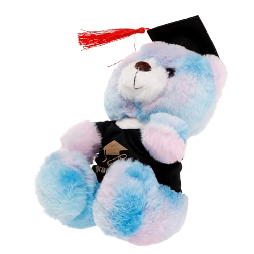 HOMOBABE Dr. Bärenpuppe Partyversorgung Dekorativer Graduierungs-plüschbär Cartoon-bär-Puppe Graduierung Plüsch Bärenpuppe Weiche, Flauschige Puppe Sky-Blue Pp Baumwolle von HOMOBABE