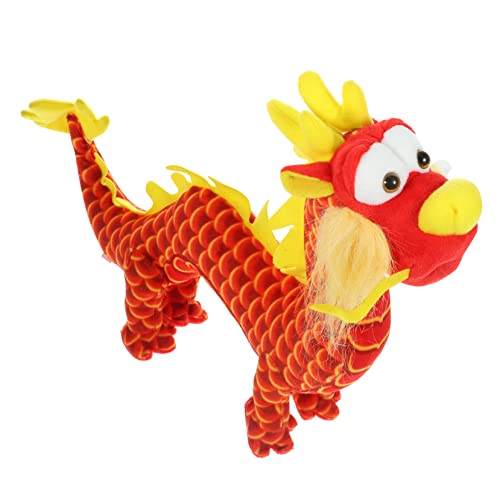 HOMOBABE Drachen Plüschtier Kuscheltier für Dragon Kuscheltier spielzeuge Plush Toy Drachenmodell Kuscheltier Drache Kuscheltiere für Mädchen PP Baumwolle rot von HOMOBABE