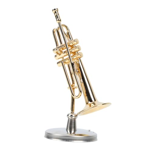 HOMOBABE Miniatur Trompete Modell Aus Kupfer Mit Elegantem Etui Und Ständer Dekorationsstück Für Zuhause Und Fotografie-requisit Liebevoll Gestaltetes Musikinstrument Für Sammler Und HOMOBABE Miniatur Trompete Modell Aus Kupfer Mit Elegantem Etui Und Ständer Dekorationsstück Für Zuhause Und Fotografie-requisit Liebevoll Gestaltetes Musikinstrument Für Sammler Und von HOMOBABE