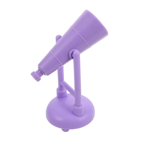 HOMOBABE Fernglas für Teleskop Puppenhaus Zubehör Fantasievolles Puppenhaus Accessoires Miniatursammler Puppenhaus-Sammlerstück Plastik Violett von HOMOBABE