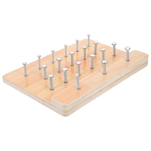 HOMOBABE Finger-rehabilitationsbrett Aus Holz: Handtherapie-steckbrett-therapiespielzeug Zur Verbesserung Der Feinmotorik Und Der Hand-Auge-koordination HOMOBABE Finger-rehabilitationsbrett Aus Holz: Handtherapie-steckbrett-therapiespielzeug Zur Verbesserung Der Feinmotorik Und Der Hand-Auge-koordination von HOMOBABE
