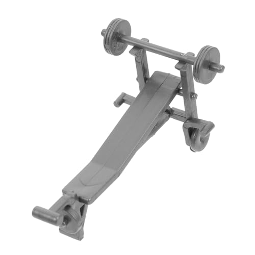HOMOBABE Fitnessgeräte für Puppenhaus DIY Miniatur Fitness Equipment Modell für Realistische Sportdekoration im Puppenhaus Einschließlich Langhantelregal und Mehr von HOMOBABE