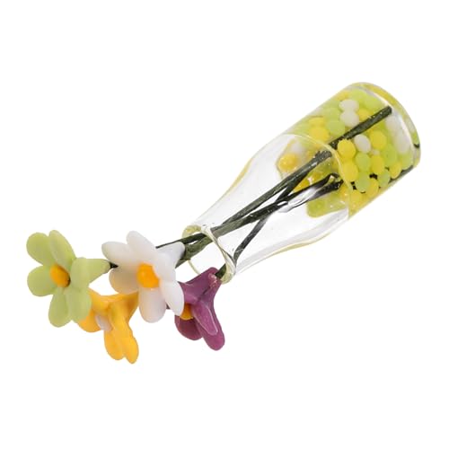 HOMOBABE Glasvase Dekoratives Puppenhaus Zubehör Kreative Mini Pflanze Transparentes Blumenmodell für Garten Bonsai Dekoration und Puppenhausgestaltung HOMOBABE Glasvase Dekoratives Puppenhaus Zubehör Kreative Mini Pflanze Transparentes Blumenmodell für Garten Bonsai Dekoration und Puppenhausgestaltung von HOMOBABE