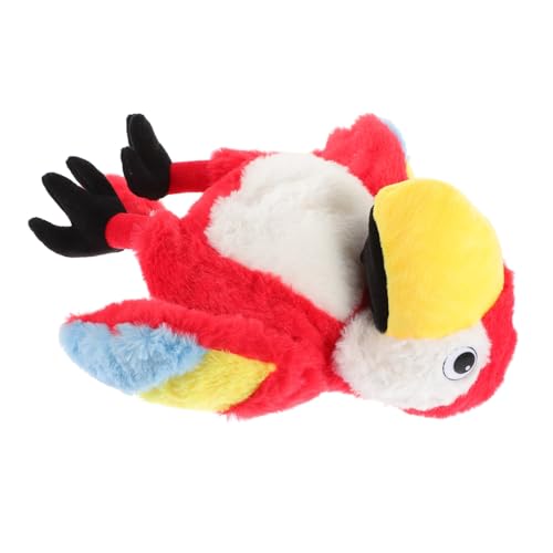 HOMOBABE Handpuppe Papagei aus Weichem Plüsch Interaktives für Rollenspiele und Geschichtenerzählen Waschbar und Leicht zu Reinigen für Kindergarten und Zuhause von HOMOBABE