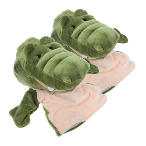 HOMOBABE Handpuppenspielzeug Für Puppe Mit Beweglichem Mund Kinderhandschuhpuppe Tierpuppe Zum Geschichtenerzählen Cartoon-handpuppe Cartoon-Puppen Plüsch Green von HOMOBABE