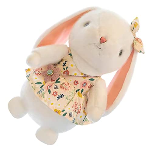 HOMOBABE Hasenpuppe Ausgestopft Plüschfigur Puppe Schöner Kuschelhase Plüschkaninchen Kaninchenspielzeug Bettspielzeug Stofftier Für Kinderspielzeug Kaninchen Pp Baumwolle von HOMOBABE
