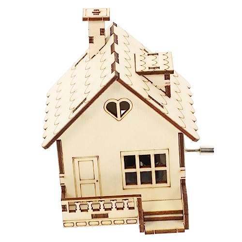 HOMOBABE Holz Musikbox für DIY Spieluhr im Hausform Design Dekorative Holzspieluhr mit Handgefertigter Gravur für und Wohnkultur für Weihnachten und Besondere Anlässe HOMOBABE Holz Musikbox für DIY Spieluhr im Hausform Design Dekorative Holzspieluhr mit Handgefertigter Gravur für und Wohnkultur für Weihnachten und Besondere Anlässe von HOMOBABE