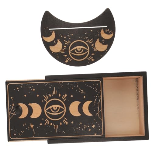 HOMOBABE Holz Tarotkartenständer und Aufbewahrungsbox für Tarotkarten Dekorativer Kartentray Vielseitig Einsetzbar als Altartisch Aufbewahrung Kleiner Gegenstände HOMOBABE Holz Tarotkartenständer und Aufbewahrungsbox für Tarotkarten Dekorativer Kartentray Vielseitig Einsetzbar als Altartisch Aufbewahrung Kleiner Gegenstände von HOMOBABE