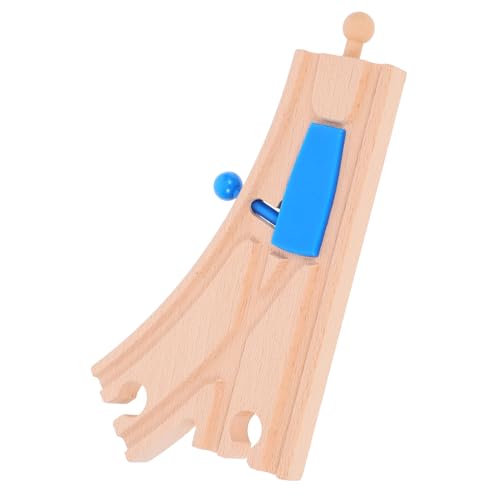 HOMOBABE Holz Zugspurzubehör für Blauer Weichenblock Langlebiges Holzspielzeug für Kreative Zugspuren Fördert Geschicklichkeit und Logisches Kompatibel HOMOBABE Holz Zugspurzubehör für Blauer Weichenblock Langlebiges Holzspielzeug für Kreative Zugspuren Fördert Geschicklichkeit und Logisches Kompatibel von HOMOBABE