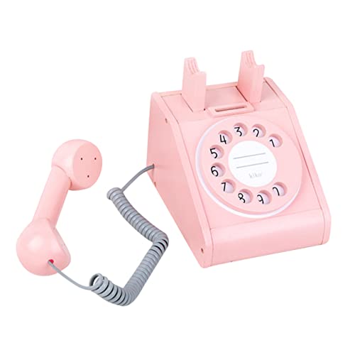 HOMOBABE Holzspielzeug Telefon Für Retro Gefälschtes Telefonspielzeug Lernspielzeug Für Jungen Für Kleinkinder Und Vorschulkinder von HOMOBABE