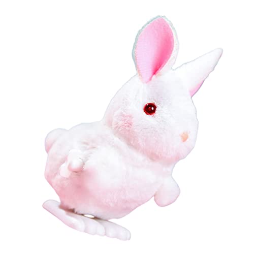 HOMOBABE Hüpfendes Hasenspielzeug aus Plüsch Hase Hase Plüsch Kaninchen Tiere für kinderspielzeug Hase aufziehbares Plüschspielzeug zum Aufziehen Plastik Weiß HOMOBABE Hüpfendes Hasenspielzeug aus Plüsch Hase Hase Plüsch Kaninchen Tiere für kinderspielzeug Hase aufziehbares Plüschspielzeug zum Aufziehen Plastik Weiß von HOMOBABE