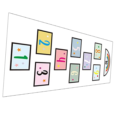 HOMOBABE Hüpfspiel Bodenaufkleber Zahlen für Kinderzimmer Lustige Wandsticker für Spiel und Dekoration Hochwertige Langlebige Materialien Einfach zu Entfernen Rückstände von HOMOBABE
