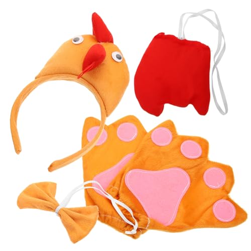 HOMOBABE Huhn Kostüm Set mit Stirnband Fliege Handschuhen und Niedliches Tierkostüm für Ostern Halloween Motto und Geburtstagspartys Lustiges Zubehör für Mädchen und Jungen HOMOBABE Huhn Kostüm Set mit Stirnband Fliege Handschuhen und Niedliches Tierkostüm für Ostern Halloween Motto und Geburtstagspartys Lustiges Zubehör für Mädchen und Jungen von HOMOBABE