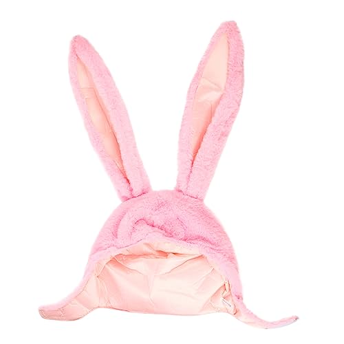 HOMOBABE Hut mit Hasenohren Kaninchen Kostüme für Erwachsene Hasenmützen Hasenohren Stirnband Häschen-Kostümmütze Tierohrhut Kostümhut Hasenohrenkappe Häschenohrkappe Plüsch Rosa von HOMOBABE