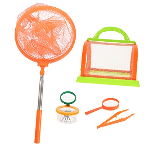 HOMOBABE Insektenfang Beobachtungsset Bug Explorer Critter Cage Indoor 8–12 Catcher Für Kleinkinder Insektenfang Insekten Erkundungsset Orangefarbener Kunststoff von HOMOBABE