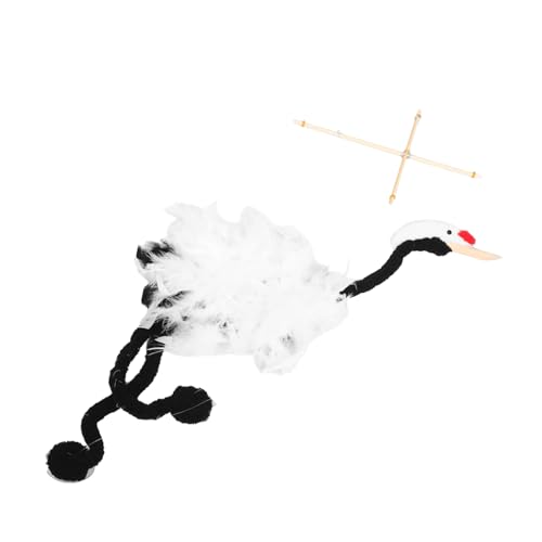 HOMOBABE Interaktive Kran Marionette aus Holz Handgefertigtes für Kreatives Lernen und Spaß Fördert Fantasie und Kognitive Entwicklung von HOMOBABE