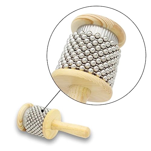 HOMOBABE Kabasa Handshaker aus Holz für Musikinstrument für Vorschulkinder Leicht Angenehm zu Greifen für Musiktherapie und Rhythmusspiel von HOMOBABE