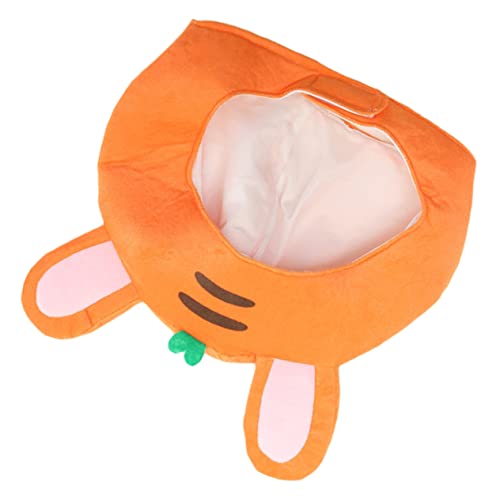 HOMOBABE Karotte Kopfbedeckung kindermütze kappe Tierhut für Kostümparty Tierkopf Hut weihnachts kopfbedeckung Kaninchen Hasenohren Wille Hasenmütze Kostümhut Hut- Plüsch Orange von HOMOBABE