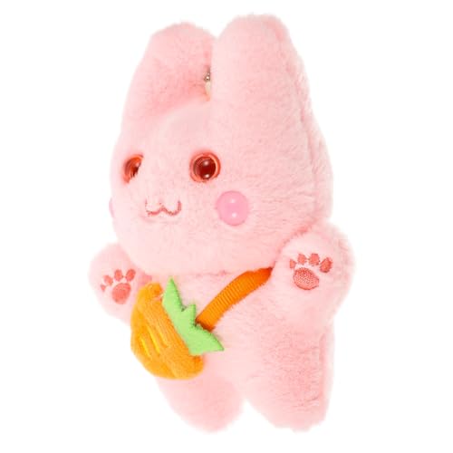 HOMOBABE Karotten-rucksackhase Federnd Zubehör Für Babypuppen Puppe Kuscheltier Giraffe Babyspielzeug Dinosaurier Schweinchen Innen -stofftier Kaninchen Tiere Plüsch Rosa von HOMOBABE