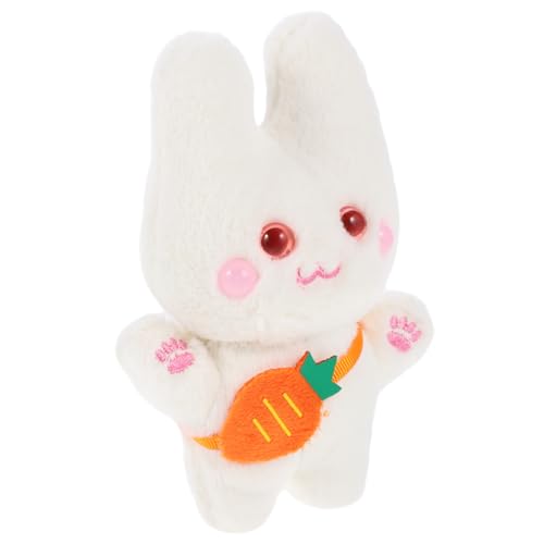 HOMOBABE Karotten-rucksackhase Kette Kaninchen Plüsch Babypuppe Tiere Ausgestopft Knuddelig Handpuppen Für Zubehör Gewichtetes Stofftier Anhänger Legierung Yellow von HOMOBABE