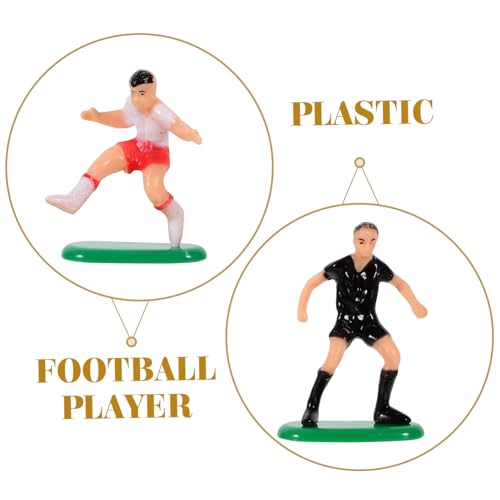 HOMOBABE Kleines Fußballteam Tortendeko mit Spielern Schiedsrichter Leichte Lustige Fußballspieler Figuren Kreative Fußball Party Dekoration für Kindergeburtstag und Feiern von HOMOBABE