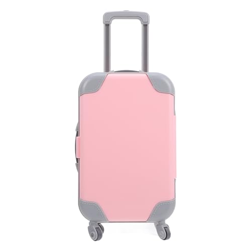 HOMOBABE Koffer für Puppenhaus Realistisches Transparentes Design Kreative Dekoration Handgepäckkoffer Puppenhaus Zubehör von HOMOBABE