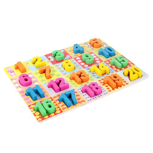 HOMOBABE Kreatives Holzspielzeug für Zahlen Puzzle mit Bunten Einlagen Kognitiven Entwicklung Geeignet für Frühkindliche Bildung und Eltern Junge Mädchen HOMOBABE Kreatives Holzspielzeug für Zahlen Puzzle mit Bunten Einlagen Kognitiven Entwicklung Geeignet für Frühkindliche Bildung und Eltern Junge Mädchen von HOMOBABE