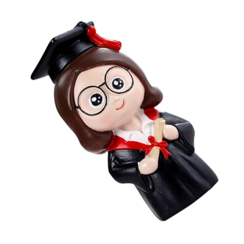 HOMOBABE Doktor Puppe Kuchen Deko Kreativer Tortentopper Für Abschlussfeiern Cartoonfigur Für Dessert Tischdeko Dekoration Für Graduierungsfeiern Und Feiern Für Freunde Und Familie von HOMOBABE
