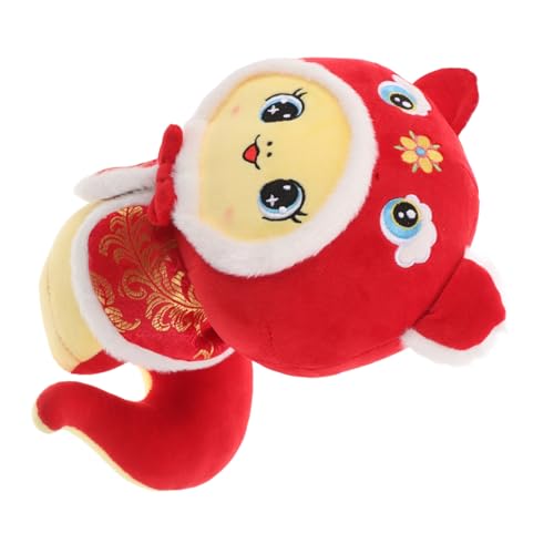 HOMOBABE Kuscheltier Schlange Plüschspielzeug als Deko für Neujahr und Weihnachten Süßer Cartoon Maskottchen für Wohnmobile Vielseitig Einsetzbar Harmonische von HOMOBABE