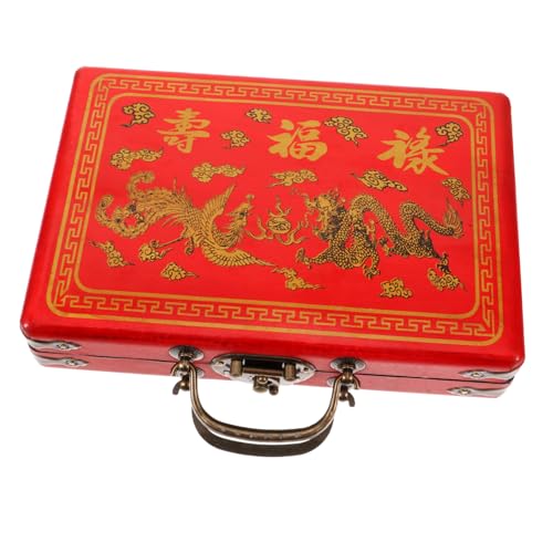 HOMOBABE Mahjong Aufbewahrungsbox aus Holz Tragbare Mahjong Halterung mit Griff Multifunktionale Holzbox für und Mehr zum Verschenken Leicht und Praktisch für Unterwegs HOMOBABE Mahjong Aufbewahrungsbox aus Holz Tragbare Mahjong Halterung mit Griff Multifunktionale Holzbox für und Mehr zum Verschenken Leicht und Praktisch für Unterwegs von HOMOBABE