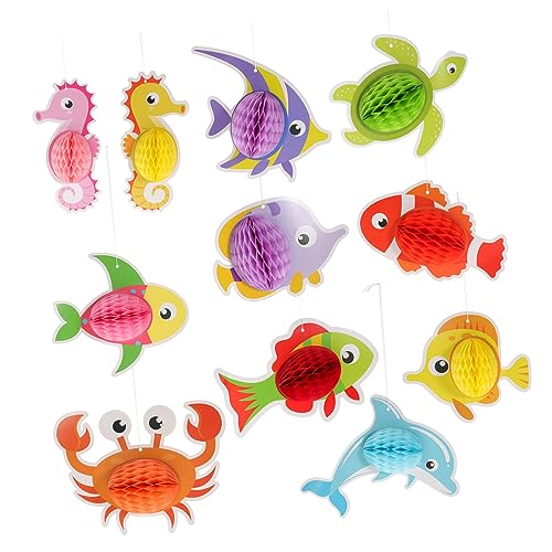 HOMOBABE Meerestiere Honeycomb Centerpieces Tierische Geburtstagsdeko Kinderparty Shower Kinderzimmer Dekoration von HOMOBABE