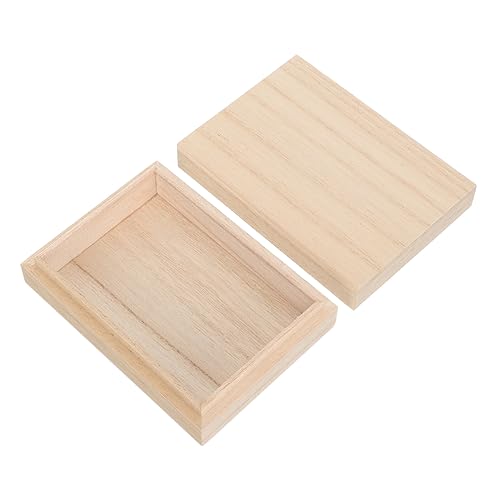 HOMOBABE Mehrzweck Holzspielkartenkoffer Rechteckige Aufbewahrungsbox Aus Hochwertigem Holz Für Pokerkarten Und Andere Spielkarten Robuste Holzspeicherbox Für Spieleabende von HOMOBABE