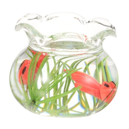 HOMOBABE Mini Goldfischglas Puppe Mini- Panzer Dekorationen Für Aquarien Aquarium Gefälscht Schüssel Klein Fischtankdekor Ornamente Fischtankverzierung Plastik Transparent HOMOBABE Mini Goldfischglas Puppe Mini- Panzer Dekorationen Für Aquarien Aquarium Gefälscht Schüssel Klein Fischtankdekor Ornamente Fischtankverzierung Plastik Transparent von HOMOBABE