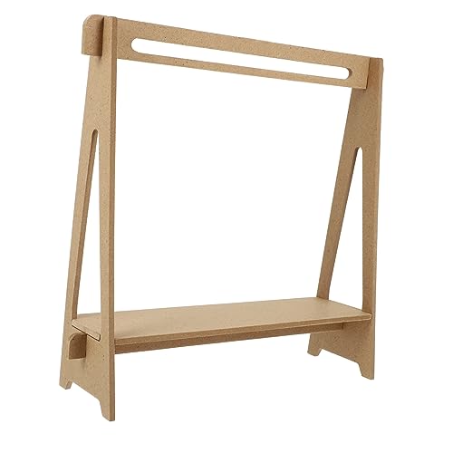 HOMOBABE Mini Puppenkleiderständer aus Holz Dekorativer Kleiderorganisator für Miniaturpuppen für Puppenhaus Dekoration und DIY Projekte Exquisite Verarbeitung HOMOBABE Mini Puppenkleiderständer aus Holz Dekorativer Kleiderorganisator für Miniaturpuppen für Puppenhaus Dekoration und DIY Projekte Exquisite Verarbeitung von HOMOBABE