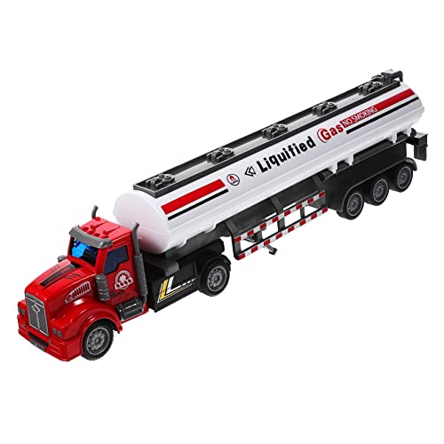 HOMOBABE Mini Rückzieh LKW Modell US Container Truck für Langlebiges und Sicheres aus Hochwertigem für Kleine Fahrzeug Sammlungen und Aufbewahrung für Jungen und Mädchen von HOMOBABE