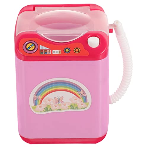 HOMOBABE Mini Waschmaschine Spielzeug Elektrische Reinigungsmaschine Für Make-up Pinsel Und Schwämme Für Mädchen Rollenspiele Zubehör Und Regenbogenfarben von HOMOBABE