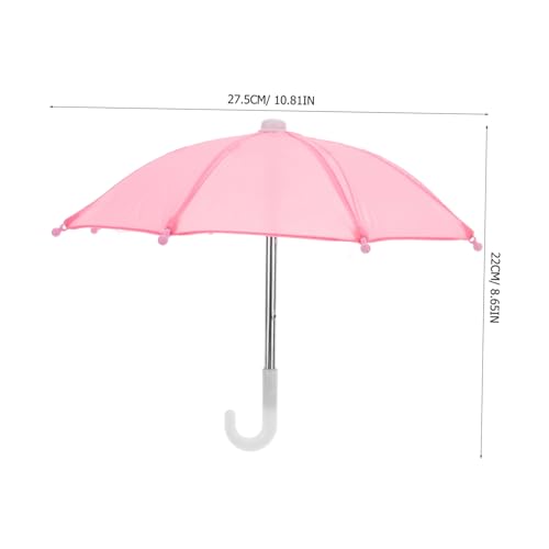 HOMOBABE Miniatur Puppen Regenschirm Mini Haus Dekoration Zubehör Wetterfester und Stabiler Puppenhaus Mini Schirm für Mädchen Geeignet für Amerikanische Puppen von HOMOBABE