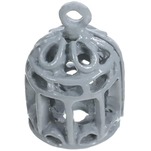 HOMOBABE Miniatur-vogelkäfig Dekorativer Mini-vogelkäfig Dekorativer Vogelkäfig Mini-käfig-Modell Kreativer Mini-vogelkäfig Mini-vogelkäfige Vogelkäfig Miniatur Vogelkäfig-Modell Grey Eisen von HOMOBABE