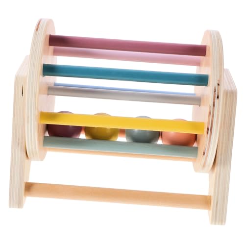 HOMOBABE Montessori Holzspielzeug für Kognitive Textiltrommel für Frühkindliche Sicheres Material Rollendes Design zur Entwicklung Farberkennung HOMOBABE Montessori Holzspielzeug für Kognitive Textiltrommel für Frühkindliche Sicheres Material Rollendes Design zur Entwicklung Farberkennung von HOMOBABE