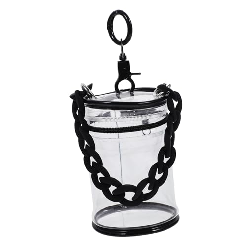 HOMOBABE PVC Transparente Puppen Aufbewahrungstasche Leichtgewichtiger Tragbarer Klarer Figurendisplay Beutel für Kleine Puppen und Zubehör Staubgeschützt mit Reißverschluss Vielseitig für von HOMOBABE