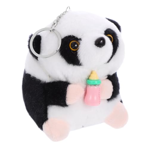 HOMOBABE Panda Plüschtier Tiere Puppen Spielsachen Plüschpanda Zum Kuscheln Plüsch-Panda-schlüsselanhänger Tierpuppe Panda-Puppe Kuscheltier Pp-Baumwolle von HOMOBABE