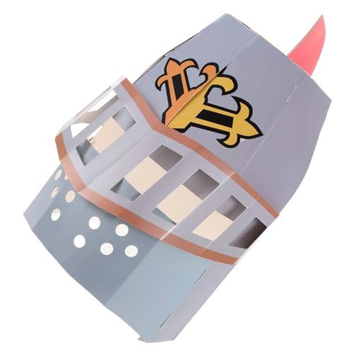 HOMOBABE Papierschildritter Kopfmaske für Diy Bastelset für Mittelalter Mottopartys Kreative Maskerade Maske für Jungen und Mädchen für Geburtstagsfeiern und Aufführungen HOMOBABE Papierschildritter Kopfmaske für Diy Bastelset für Mittelalter Mottopartys Kreative Maskerade Maske für Jungen und Mädchen für Geburtstagsfeiern und Aufführungen von HOMOBABE