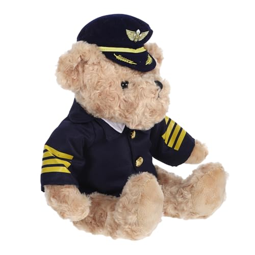 HOMOBABE Plüsch Bär im Pilotenkostüm Großer Kuscheltier Bär als für Hochzeiten Geburtstagsfeiern und Kreative Partys als Dekoration und Ausdruck von Wärme und von HOMOBABE