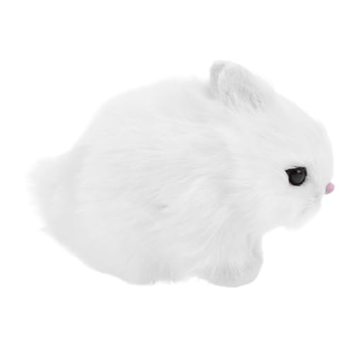 HOMOBABE Plüsch Kaninchen Ornament Niedliche Cartoon Hase Figur aus Hochwertigem Plüschmaterial Langlebig und Robust als Dekoration für Schreibtisch Geeignet von HOMOBABE