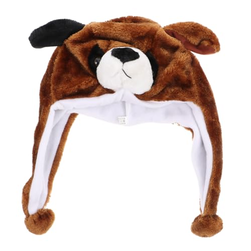 HOMOBABE Plüsch mit Cartoon Design Ohrenschutz und Warmer Kopfbedeckung für Auftritte Geeignet für Jungen und Mädchen Brauner Hund HOMOBABE Plüsch mit Cartoon Design Ohrenschutz und Warmer Kopfbedeckung für Auftritte Geeignet für Jungen und Mädchen Brauner Hund von HOMOBABE