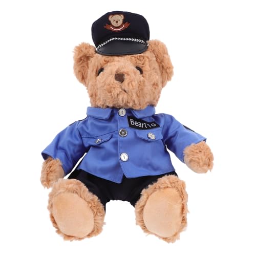 HOMOBABE Plüschbär Kuscheltier mit Uniform und Sitzhöhe für Jungen und Mädchen für Dekoration und von HOMOBABE