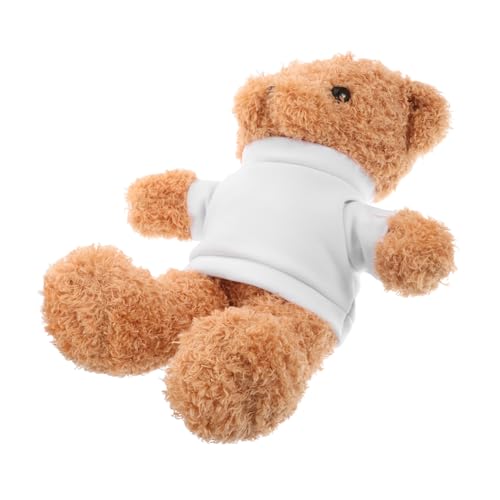 HOMOBABE Plüschbär mit Blanko T Shirt für DIY Designs Weiches Kuscheltier für Babypartys Geburtstage und Besondere Anlässe für Sammler von HOMOBABE