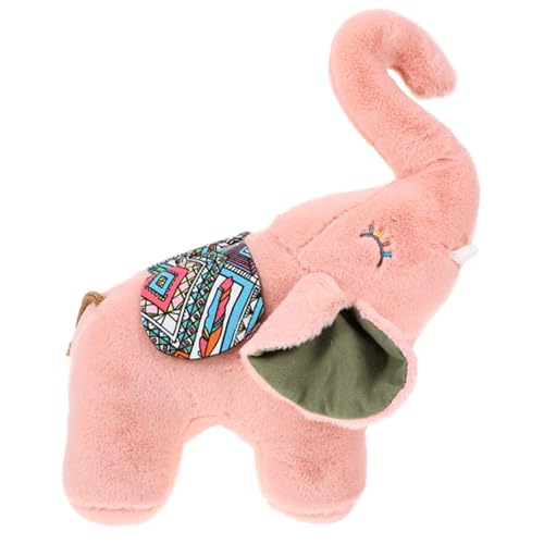 HOMOBABE Plüschpuppe Elefant ausgestopfte Tiere -Stofftier Jungs- Plüschtier für den einzug für Tiere Plüsch ausgestopfter Elefant PP Baumwolle Rosa von HOMOBABE